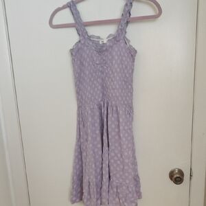 Lavender Polka Dot Kids Dress